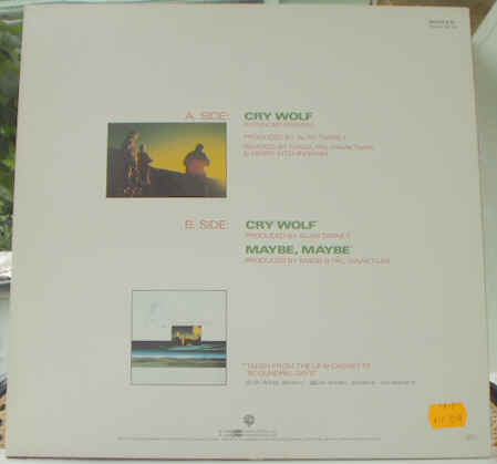 Vinyleticketomania disque vinyle Vinyls Maxi 45 tours A-ha Cry Woolf Pochette verso 1986 WEA tubes annes 80