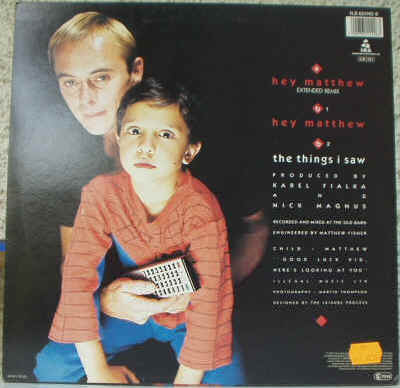 Vinyleticketomania Disques Vinyls Maxi 45 tours Karel Falkia Hey Matthew Pochette verso 1987 IRS