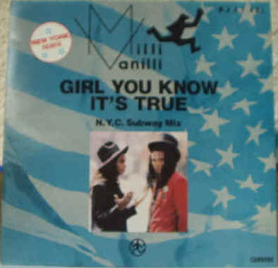Photographie de la pochette recto du Disque vinyle Maxi Single 45 tours du groupe allemand de Pop Dance, Hip Hop Milli Vanilli - Girl You Its True (New York Remix N.Y.C. Subway Mix - G Spot Remix Beats) - Magic Touch - 1988 Carrere - Auteurs compositeurs : Bill Pettaway Jr / Sean Spencer / Kevin Lyles / Rodney Hollaman / Kevin Adeyemo - Musiciens : Fabrice Morvan (né le 14 mai 1966) et Robert Pilatus (né le 8 juin 1965 - décédé le 2 avril 1998) - Prix argus estimations cote valeur vente et achat de disques Vinyls Remix Club Dub Tubes Hits de Musique Pop Dance, Hip Hop des années 80 - Vinyleticketomania