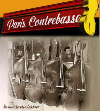 "Affichette Bruno Brette Luthier - Paris Contrebasse" photographie de Jean Marc Vicquery, artiste, photographe, compositeur, musicien, pianiste, claviers